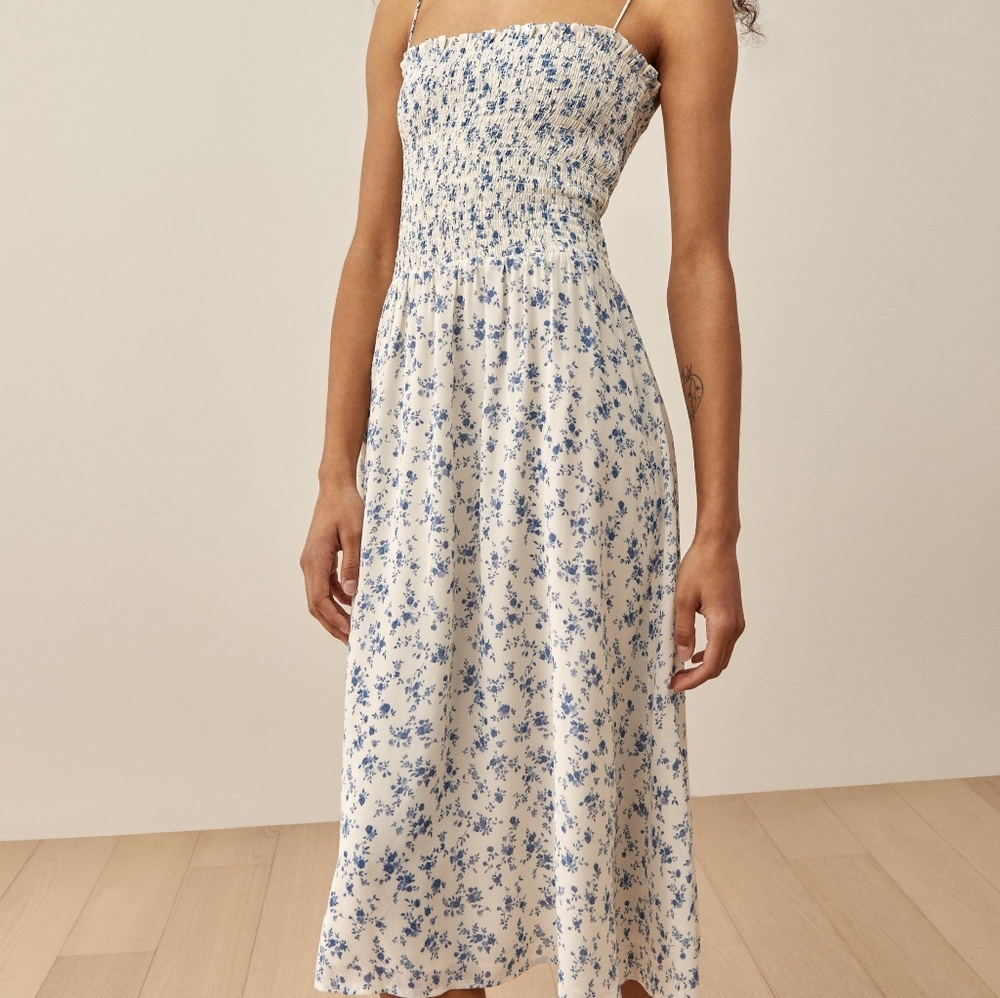 Reformation Sable Floral Midi Dress